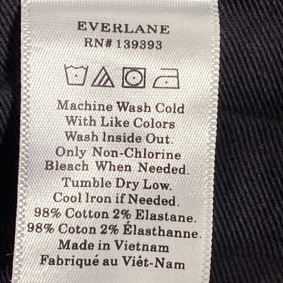 Everlane The Original Cheeky Jean Black Size 27 - Picture 10 of 10